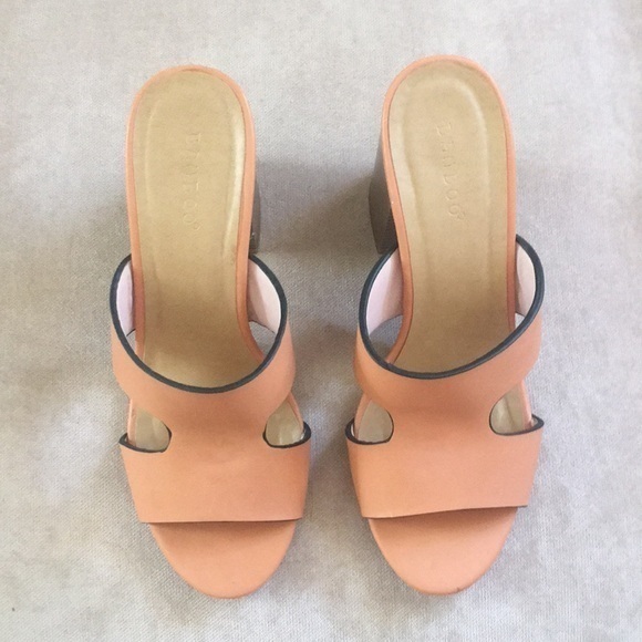 BAMBOO peach chunky heel - Picture 2 of 7